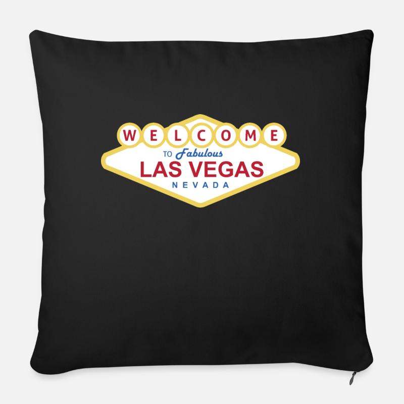 Las Vegas - Sofakissenbezug 45 x 45 cm - Schwarz