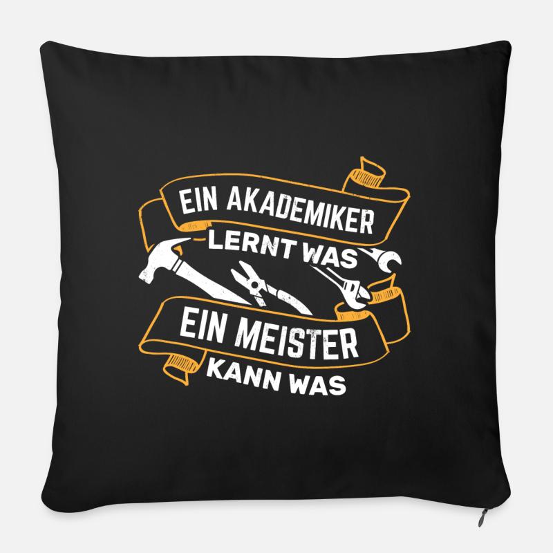 Handwerker Handwerk - Sofakissenbezug 45 x 45 cm - Schwarz