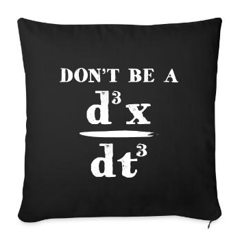 Funny Don’t Be A Math Lover - Housse de coussin décorative 45 x 45 cm - noir - Devant