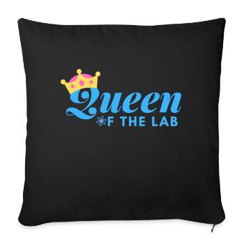 REINE DU LABORATOIRE - SCIENTIFIQUE MÉDICAL DE LABORATOIRE - Housse de coussin décorative 45 x 45 cm - noir - Devant