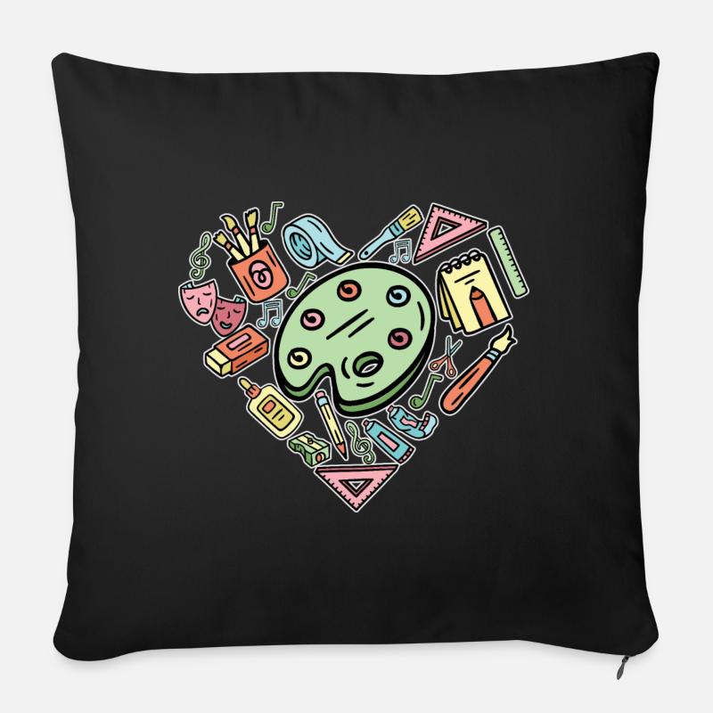 Malerei Künstler Kunstlehrer malerei - Sofakissenbezug 45 x 45 cm - Schwarz