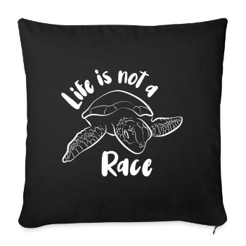 Turtle Turtle - Sofa pillowcase 17,3'' x 17,3'' (45 x 45 cm) - black - Front
