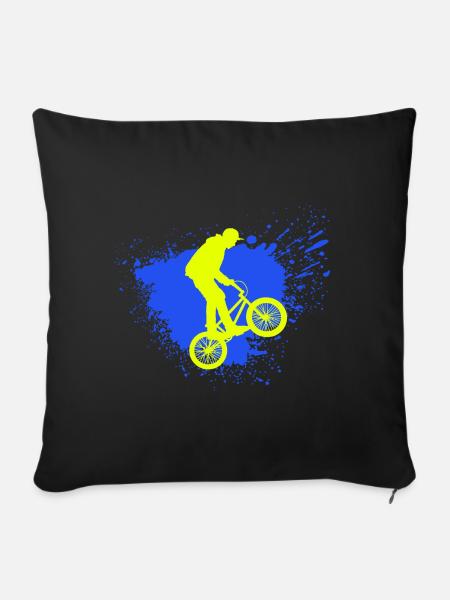 BMX Race | BMX Racing | BMX Bike | BMX Bike - Sofa pillowcase 17,3'' x 17,3'' (45 x 45 cm) - black