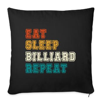 Tir à la visée Jure Répéter Billardsku - Housse de coussin décorative 45 x 45 cm - noir - Devant