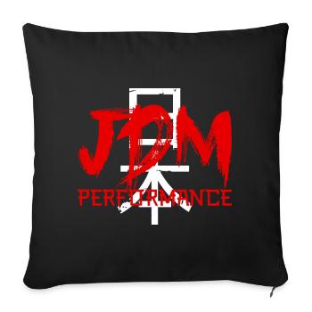 JDM Performance Tuning - Sofakissenbezug 45 x 45 cm - Schwarz - Vorne