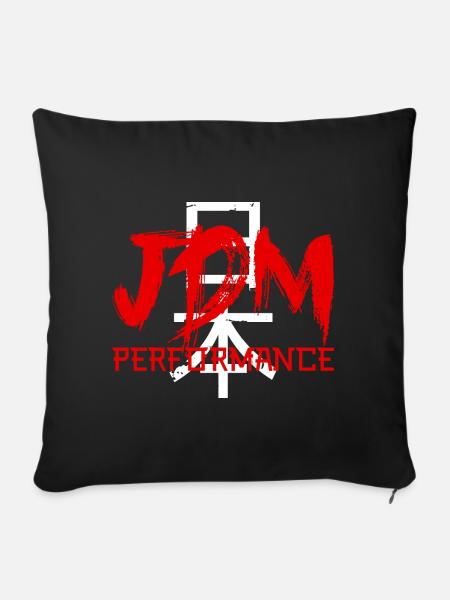 JDM Performance Tuning - Sofakissenbezug 45 x 45 cm - Schwarz