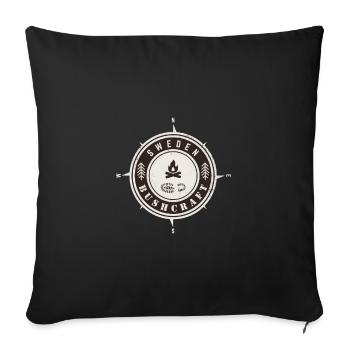 Bushcraft Suède - Housse de coussin décorative 45 x 45 cm - noir - Devant
