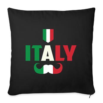 Italy Hipster - Sofa pillowcase 17,3'' x 17,3'' (45 x 45 cm) - black - Front