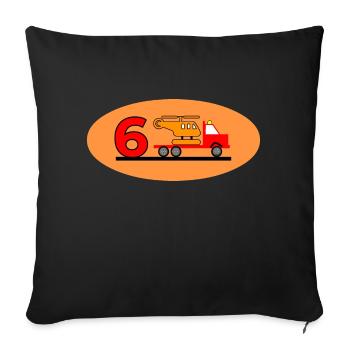 Truck - Sofakissenbezug 45 x 45 cm - Schwarz - Vorne