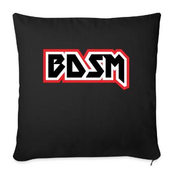 BDSM-Datei - Sofakissenbezug 45 x 45 cm - Schwarz - Vorne