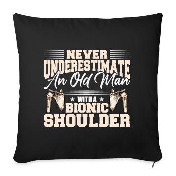 Bionic Shoulder Replacement - Sofa pillowcase 17,3'' x 17,3'' (45 x 45 cm) - black - Front