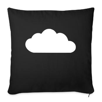 Weather Cloud Clouds Rain Sky Vector 7 - Sofa pillowcase 17,3'' x 17,3'' (45 x 45 cm) - black - Front
