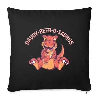 Cadeau de fête des pères pour papa pour la fête des hommes - Housse de coussin décorative 45 x 45 cm - noir - Devant