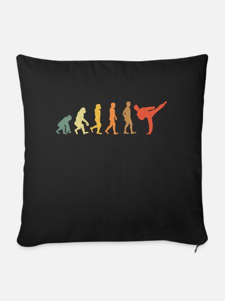 Capoeira Kampfsport Vintage Retro - Sofakissenbezug 45 x 45 cm - Schwarz