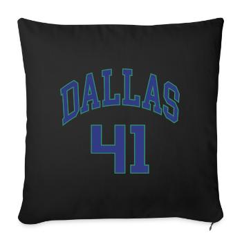 Dallas 41 - Housse de coussin décorative 45 x 45 cm - noir - Devant