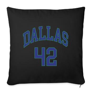 Dallas 42 - Housse de coussin décorative 45 x 45 cm - noir - Devant