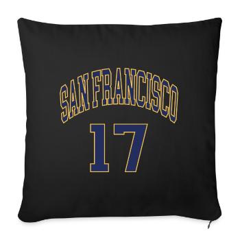 San Francisco 17 - Sofa pillowcase 17,3'' x 17,3'' (45 x 45 cm) - black - Front