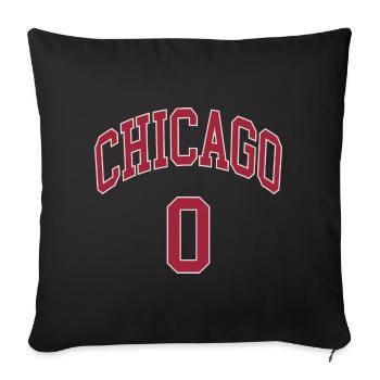 Chicago 0 - Sofa pillowcase 17,3'' x 17,3'' (45 x 45 cm) - black - Front