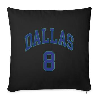 Dallas 8 - Housse de coussin décorative 45 x 45 cm - noir - Devant