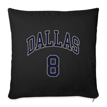 Dallas 8 - Housse de coussin décorative 45 x 45 cm - noir - Devant