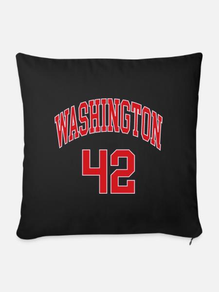 Washington 42 - Sofakissenbezug 45 x 45 cm - Schwarz