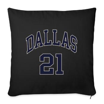 Dallas 21 - Housse de coussin décorative 45 x 45 cm - noir - Devant