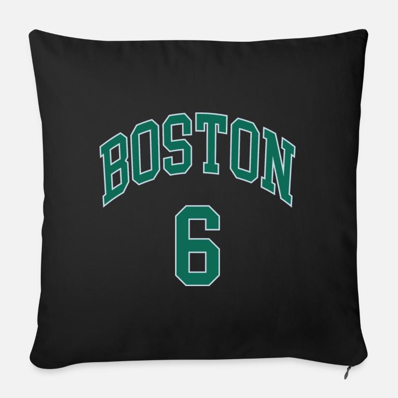 Boston 6 - Housse de coussin décorative 45 x 45 cm - noir
