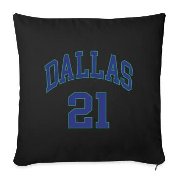 Dallas 21 - Sofa pillowcase 17,3'' x 17,3'' (45 x 45 cm) - black - Front