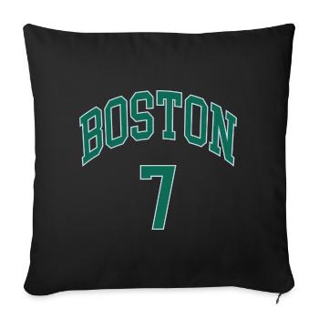 Boston 7 - Housse de coussin décorative 45 x 45 cm - noir - Devant