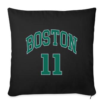 Boston 11 - Housse de coussin décorative 45 x 45 cm - noir - Devant