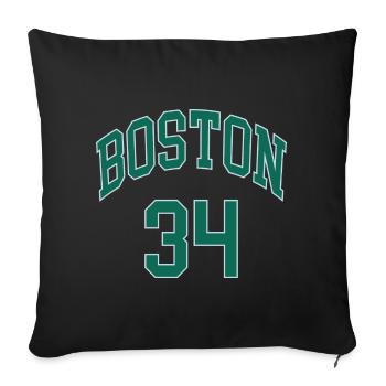 Boston 34 - Housse de coussin décorative 45 x 45 cm - noir - Devant
