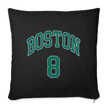 Boston 8 - Housse de coussin décorative 45 x 45 cm - noir - Devant