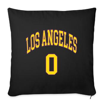 Los Angeles 0 - Sofa pillowcase 17,3'' x 17,3'' (45 x 45 cm) - black - Front