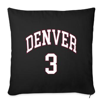 Denver 3 - Housse de coussin décorative 45 x 45 cm - noir - Devant