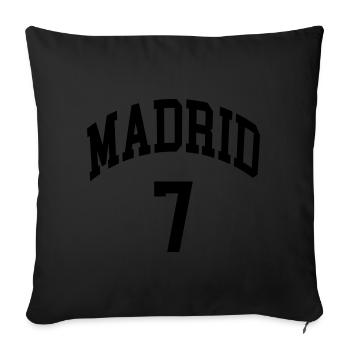 Madrid 7 - Housse de coussin décorative 45 x 45 cm - noir - Devant