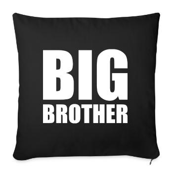 Big brother - Housse de coussin décorative 45 x 45 cm - noir - Devant