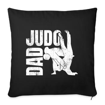 Judo Dad - Sofakissenbezug 45 x 45 cm - Schwarz - Vorne