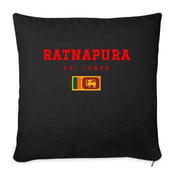 Ratnapura Sri Lanka - Sofakissenbezug 45 x 45 cm - Schwarz - Vorne