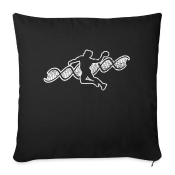 Handball handball player handball team handball fan - Sofa pillowcase 17,3'' x 17,3'' (45 x 45 cm) - black - Front