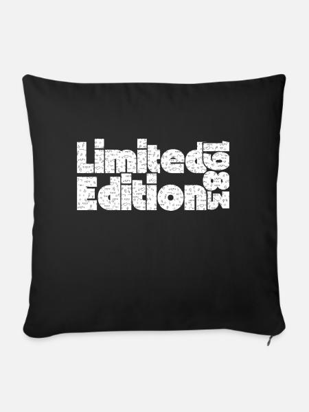 Limitierte Auflage 1983 - Sofakissenbezug 45 x 45 cm - Schwarz