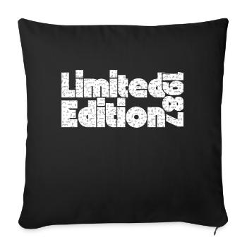 Limited Edition 1987 - Sofa pillowcase 17,3'' x 17,3'' (45 x 45 cm) - black - Front