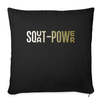 Puissance de squat 26 - Housse de coussin décorative 45 x 45 cm - noir - Devant