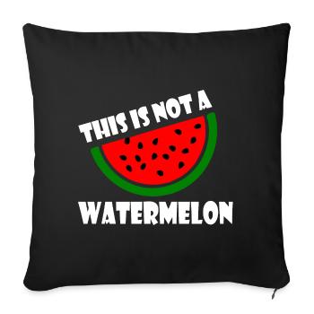 THIS IS NOT A WATERMELON - Sofakissenbezug 45 x 45 cm - Schwarz - Vorne