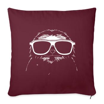 Funny Toddler Wearing Sunglasses Cool Baby - Sofa pillowcase 17,3'' x 17,3'' (45 x 45 cm) - burgundy - Front