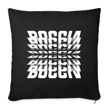 Bocce player clothing with bocce balls bocce - Sofa pillowcase 17,3'' x 17,3'' (45 x 45 cm) - black - Front