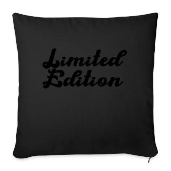 limited edition - Sofa pillowcase 17,3'' x 17,3'' (45 x 45 cm) - black - Front