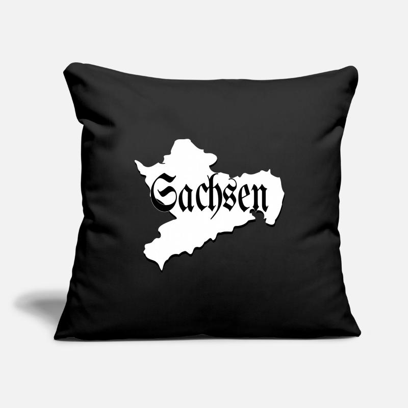 Saxe noir et blanc Housse de coussin décorative 45 x 45 cm