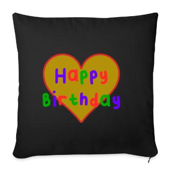 30. 30 JAHRE. 30-JÄHRIGES JUBILÄUM. 30-JÄHRIGES JUBILÄUM. - Sofakissenbezug 45 x 45 cm - Schwarz - Vorne