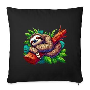 Paresse - Housse de coussin décorative 45 x 45 cm - noir - Devant
