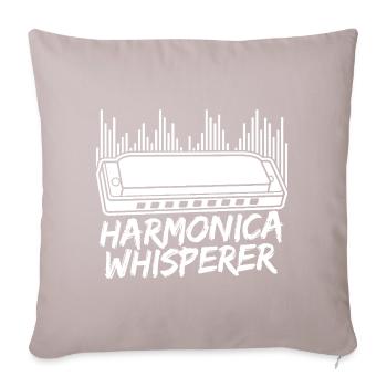 Harmonica Musican Whisperer Harmonica - Sofakissenbezug 45 x 45 cm - helles Taupe - Vorne